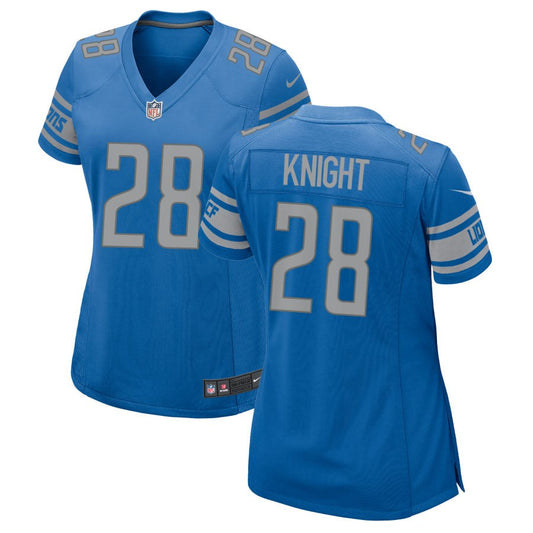 Zonovan Knight Detroit Lions Nike Women's Game Jersey - Blue