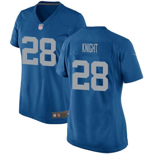 Zonovan Knight Detroit Lions Nike Women's Throwback Game Jersey - Blue